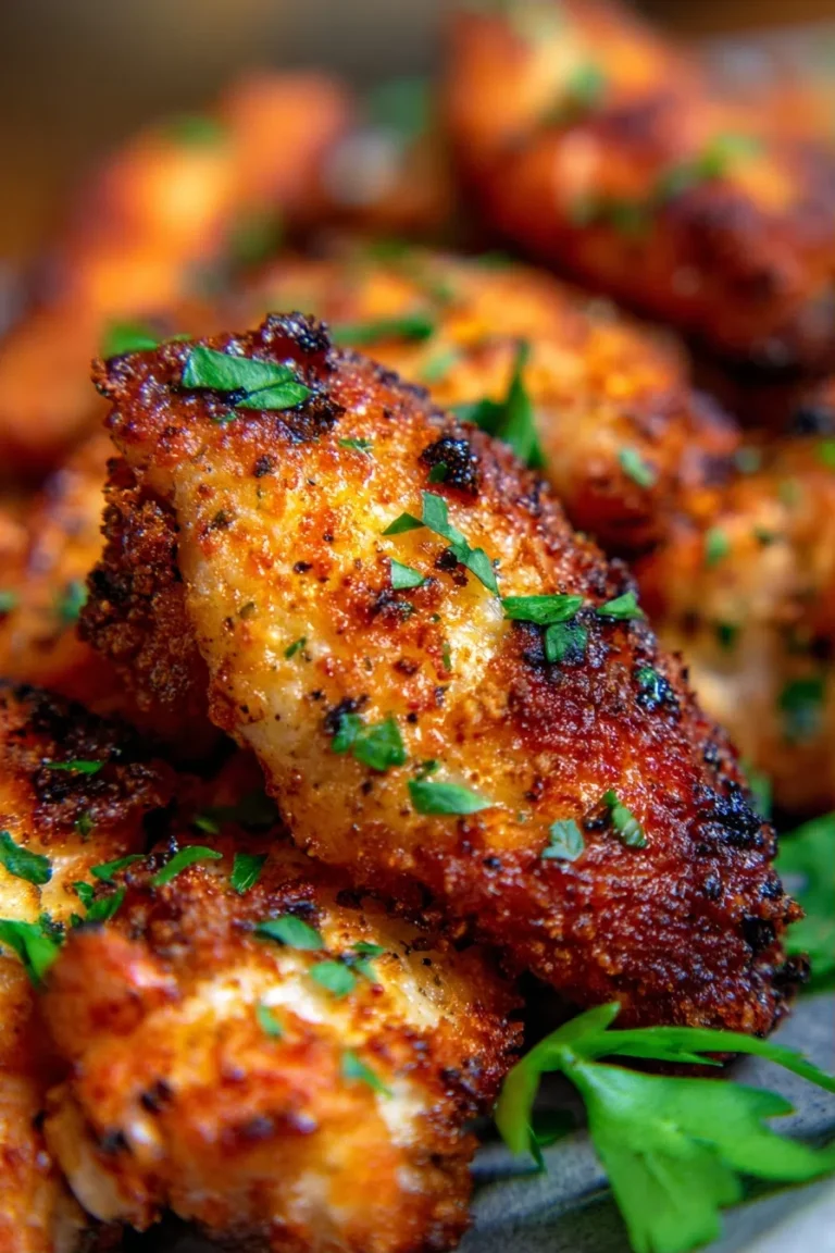 Air Fryer Garlic Parmesan Chicken Wings Recipe