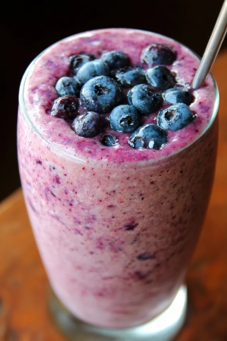 Blueberry Muffin Protein Smoothie – High Protein Breakfast