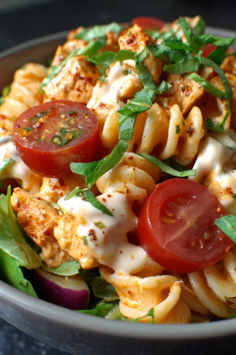 Buffalo Chicken Pasta Salad – High Protein Recipe