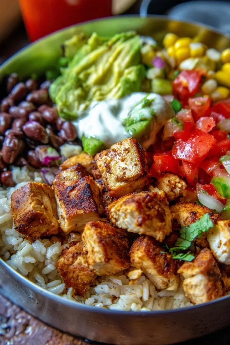 Chipotle Chicken Burrito Bowl – High Protein Lunch
