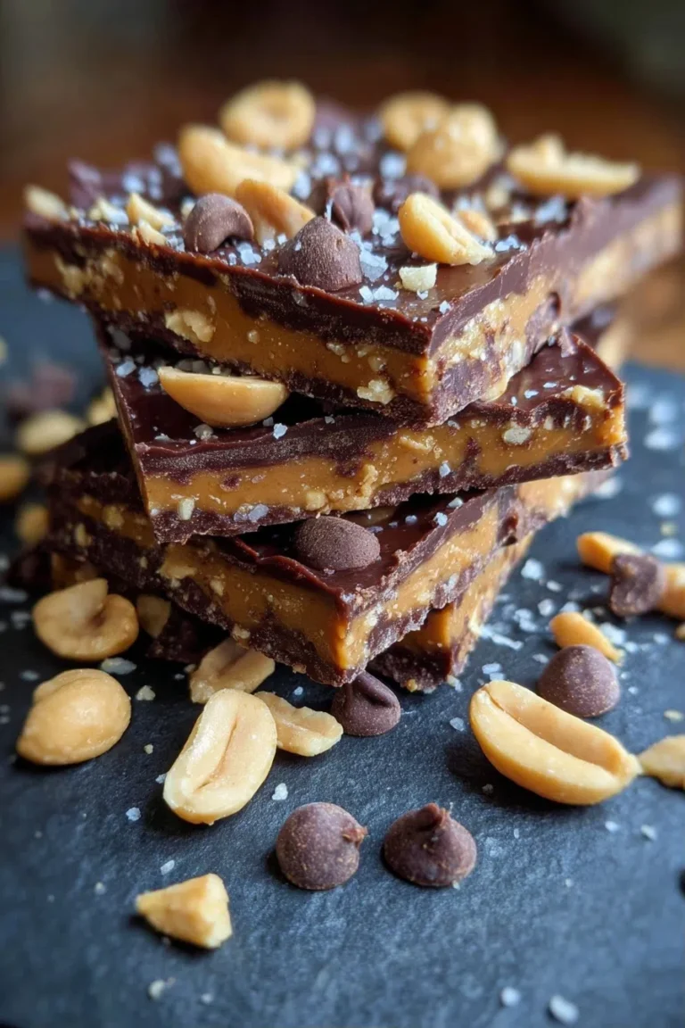 Chocolate Peanut Butter Protein Bark – High Protein Dessert