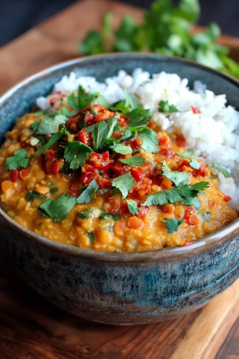 Creamy Vegan Red Lentil Dal