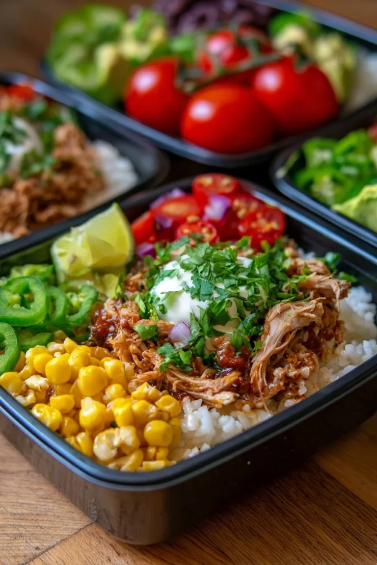 Crockpot Carnitas Burrito Bowls High Protein Meal Prep