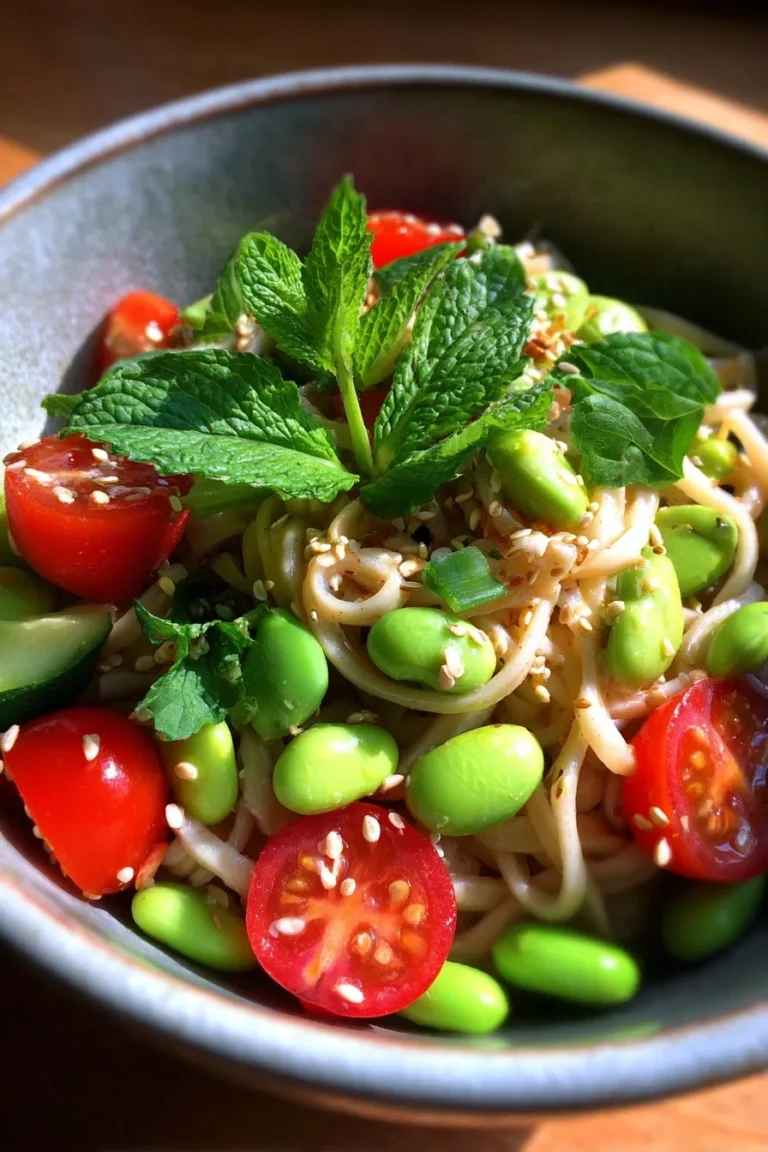 Edamame & Peanut Noodle Salad