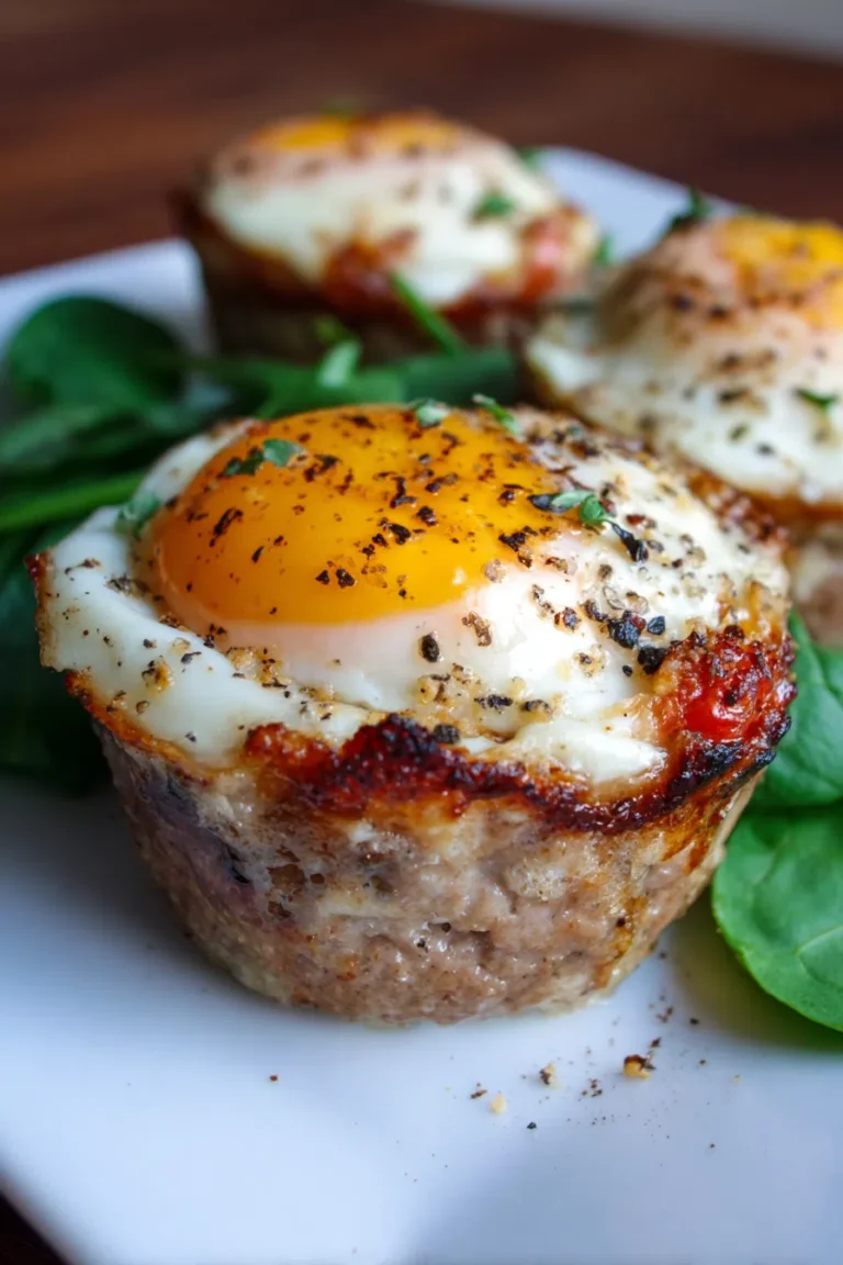 High Protein Breakfast: Egg White & Turkey Sausage Muffin Cups