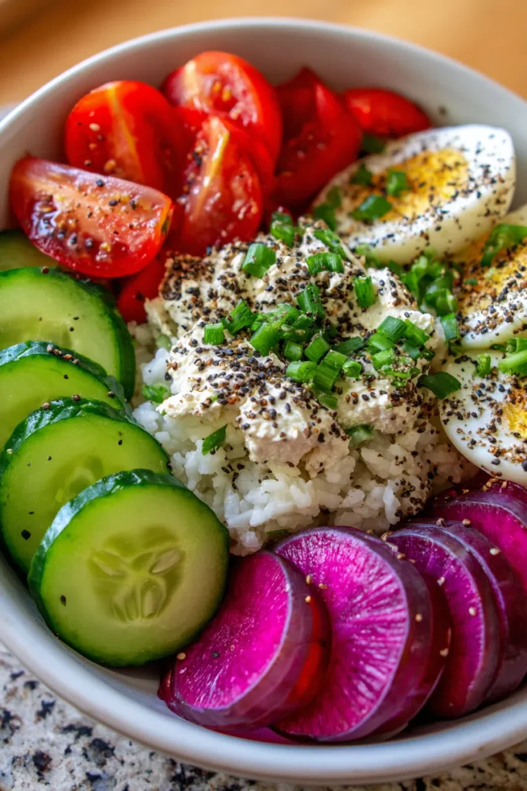 Everything Bagel Cottage Cheese Bowls – High Protein Snack
