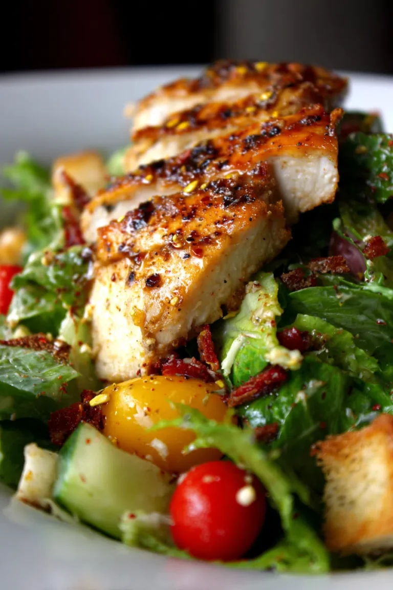 Grilled Chicken Caesar Salad High Protein Lunch