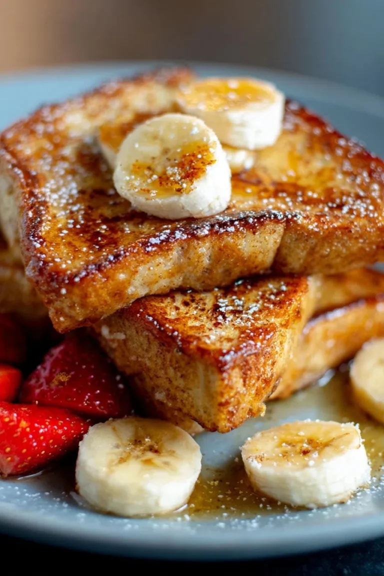 High Protein Banana Bread French Toast (20g Protein) Recipe