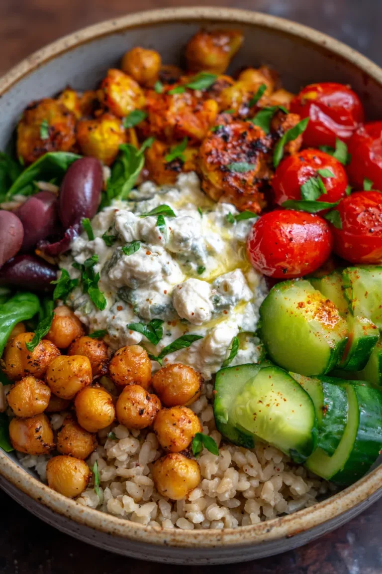 Mediterranean Chickpea & Feta Bowl