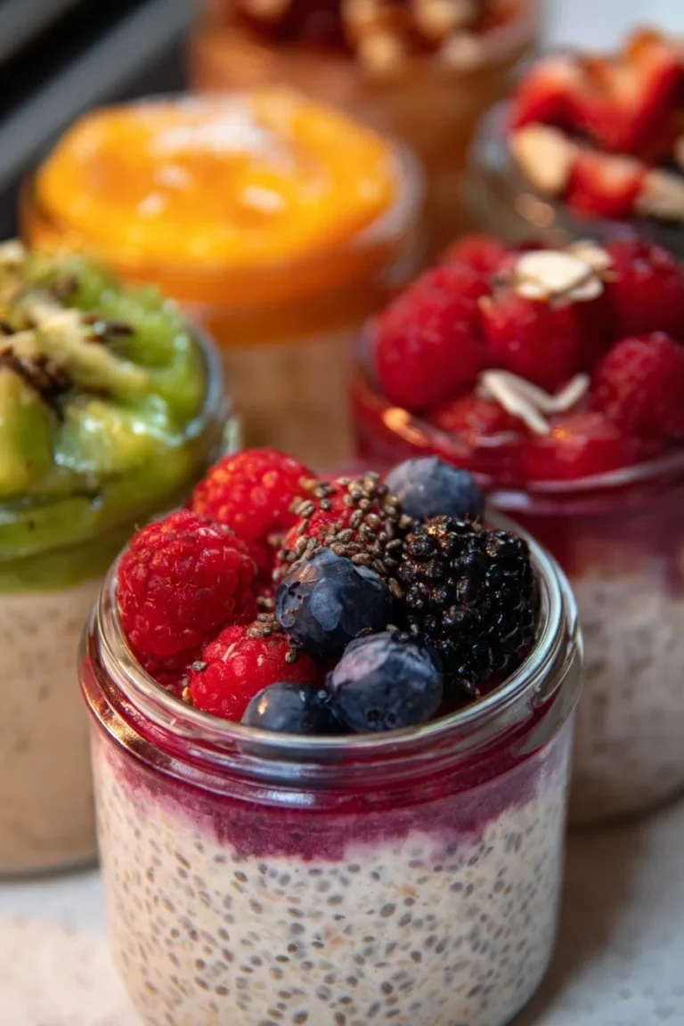 Overnight Chia Protein Pudding Jars – High Protein Breakfast