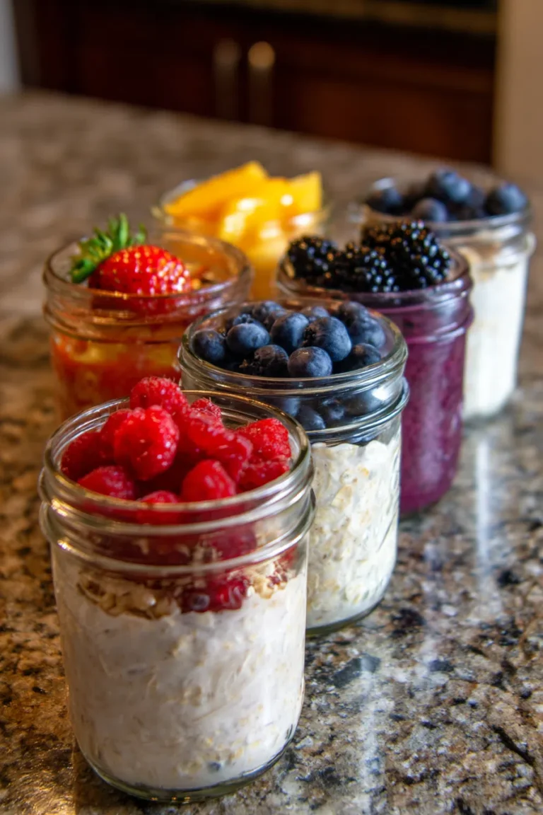 Overnight Oats Jars 6 Flavors High Protein Breakfast
