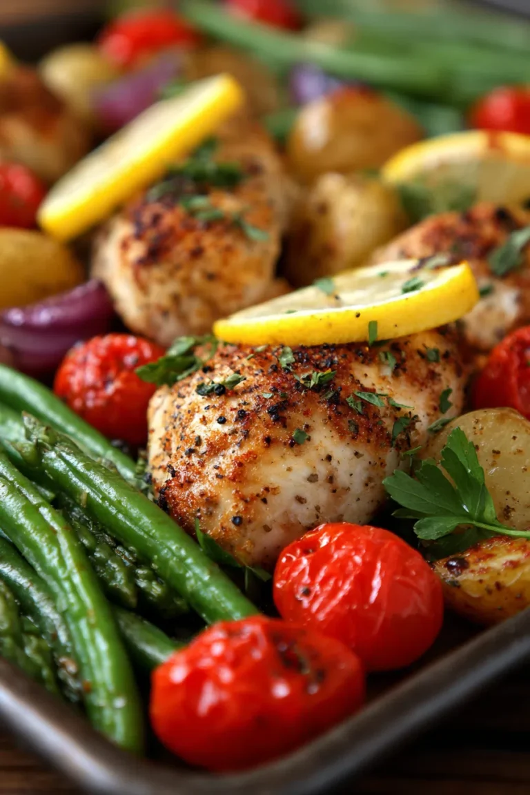 Sheet Pan Lemon Herb Chicken & Veggies – High Protein Meal Prep