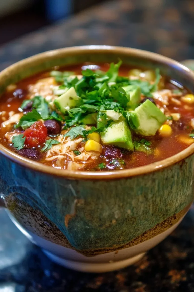 Slow Cooker Chicken Tortilla Soup – High Protein