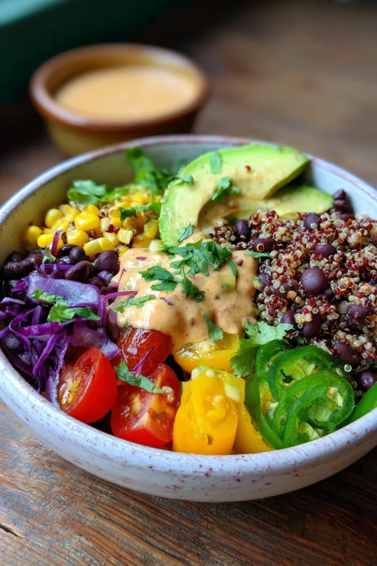 Southwest Black Bean & Quinoa Bowl – High Protein Salad