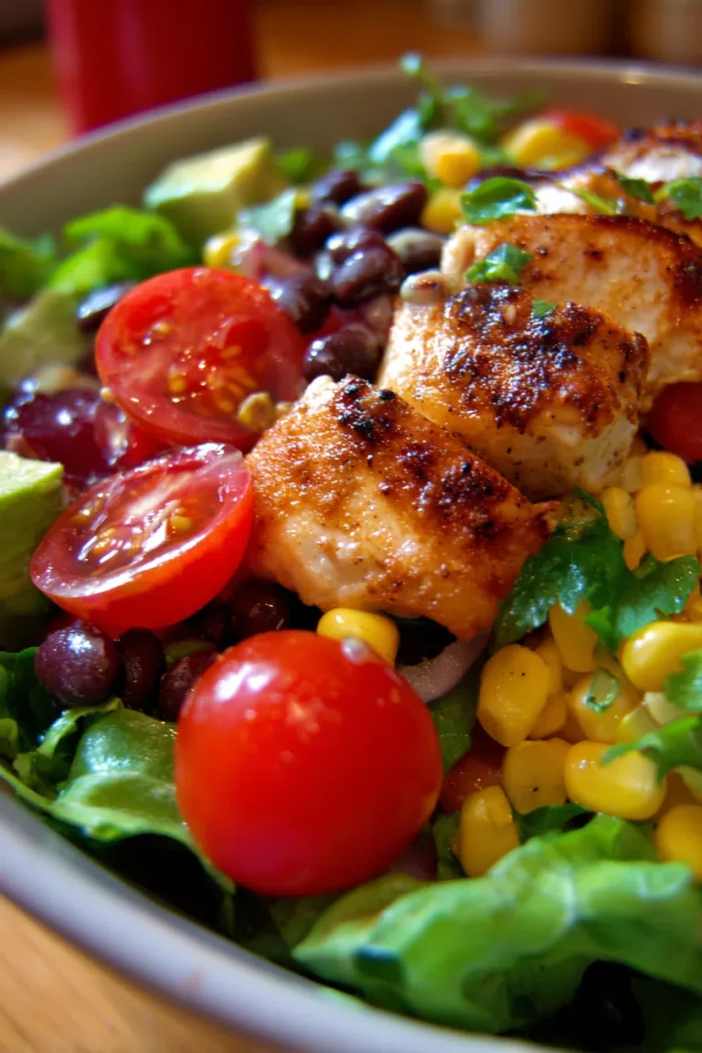 Southwest Chicken & Black Bean Salad – High Protein Bowl