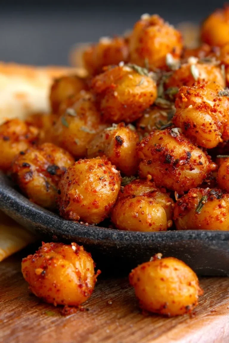 Spicy Roasted Chickpeas – High Protein Vegan Snack