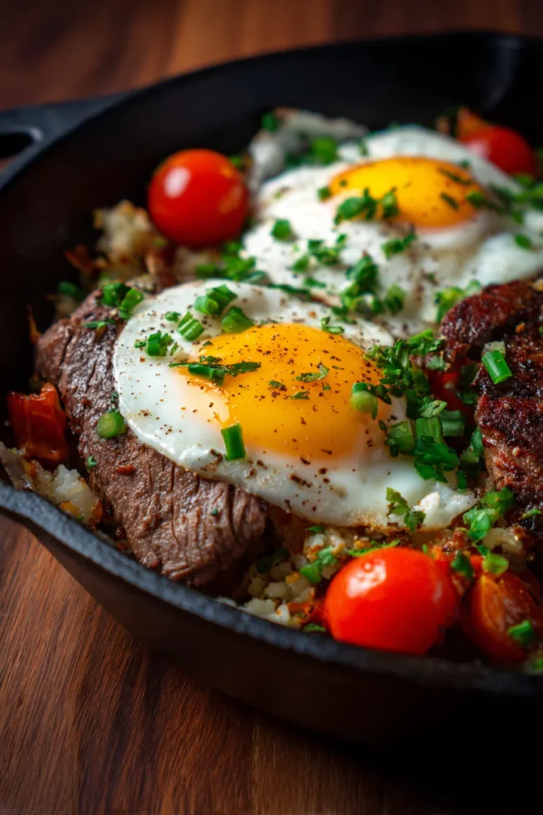 Steak & Eggs Skillet – High Protein Low Carb Breakfast