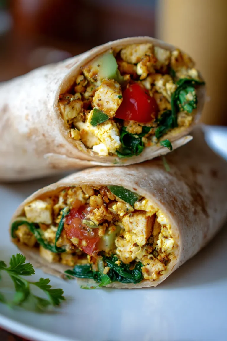 Tofu Scramble Breakfast Burrito – High Protein Vegan