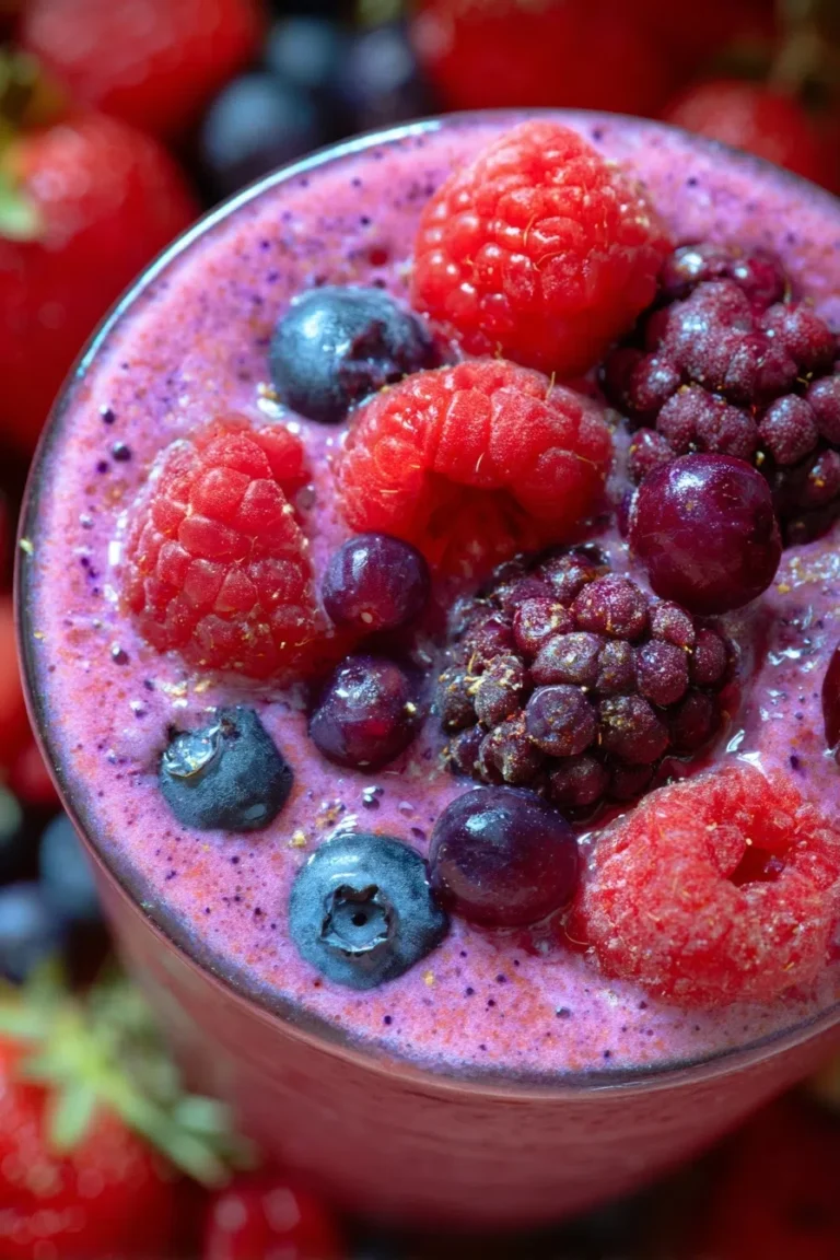 Triple Berry Protein Smoothie Recipe