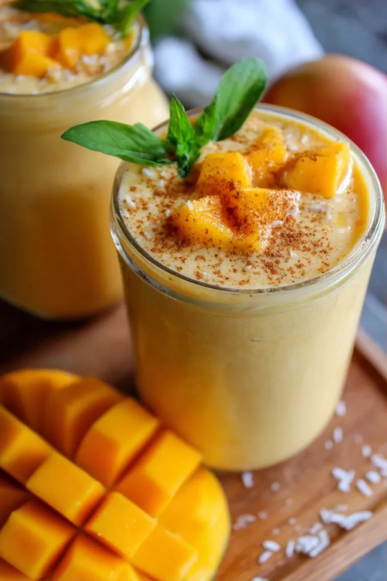 Tropical Mango Coconut Protein Smoothie – Vegan & High Protein