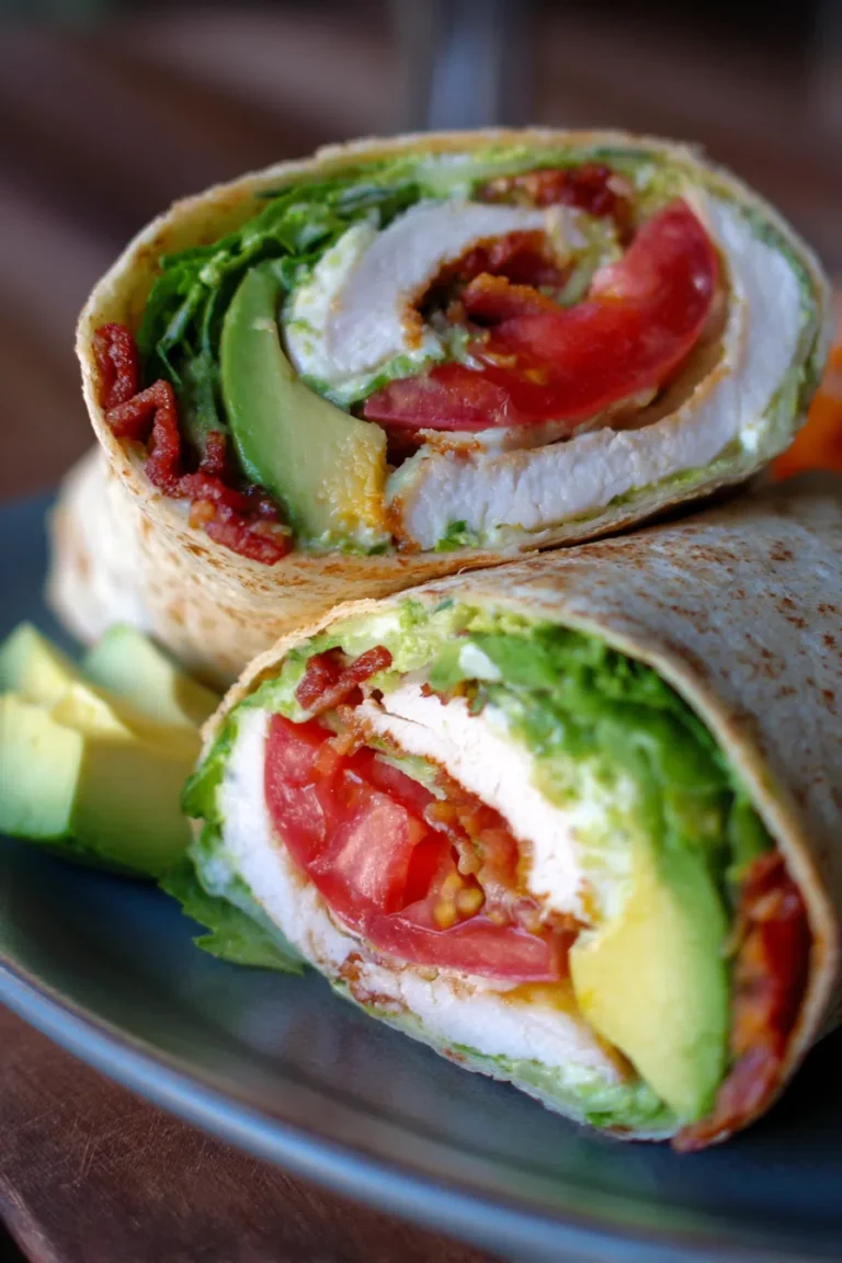 Turkey & Avocado Club Wrap – High Protein Meal Prep