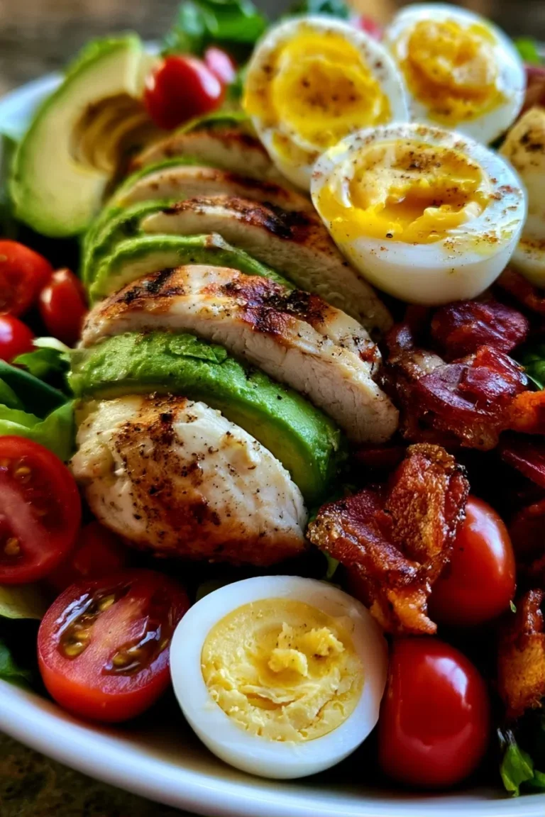 Avocado Chicken Club Salad – High Protein