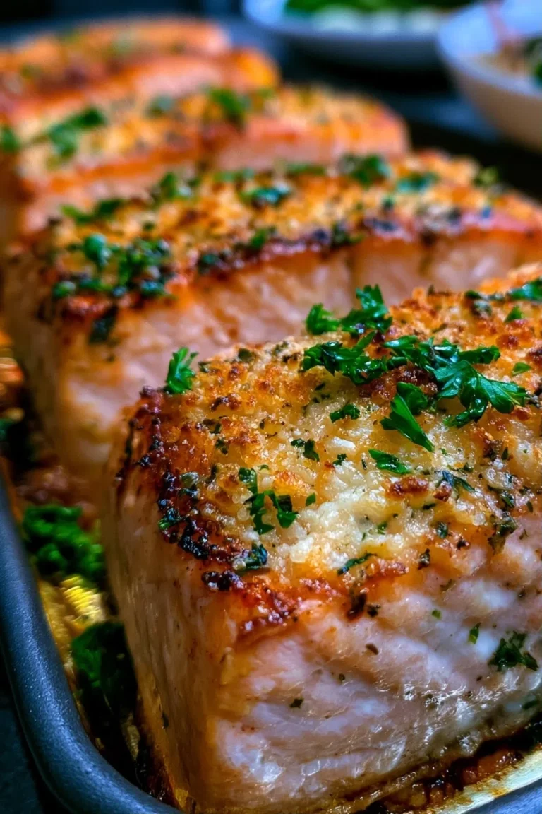 Baked Parmesan Salmon – High Protein Low Carb