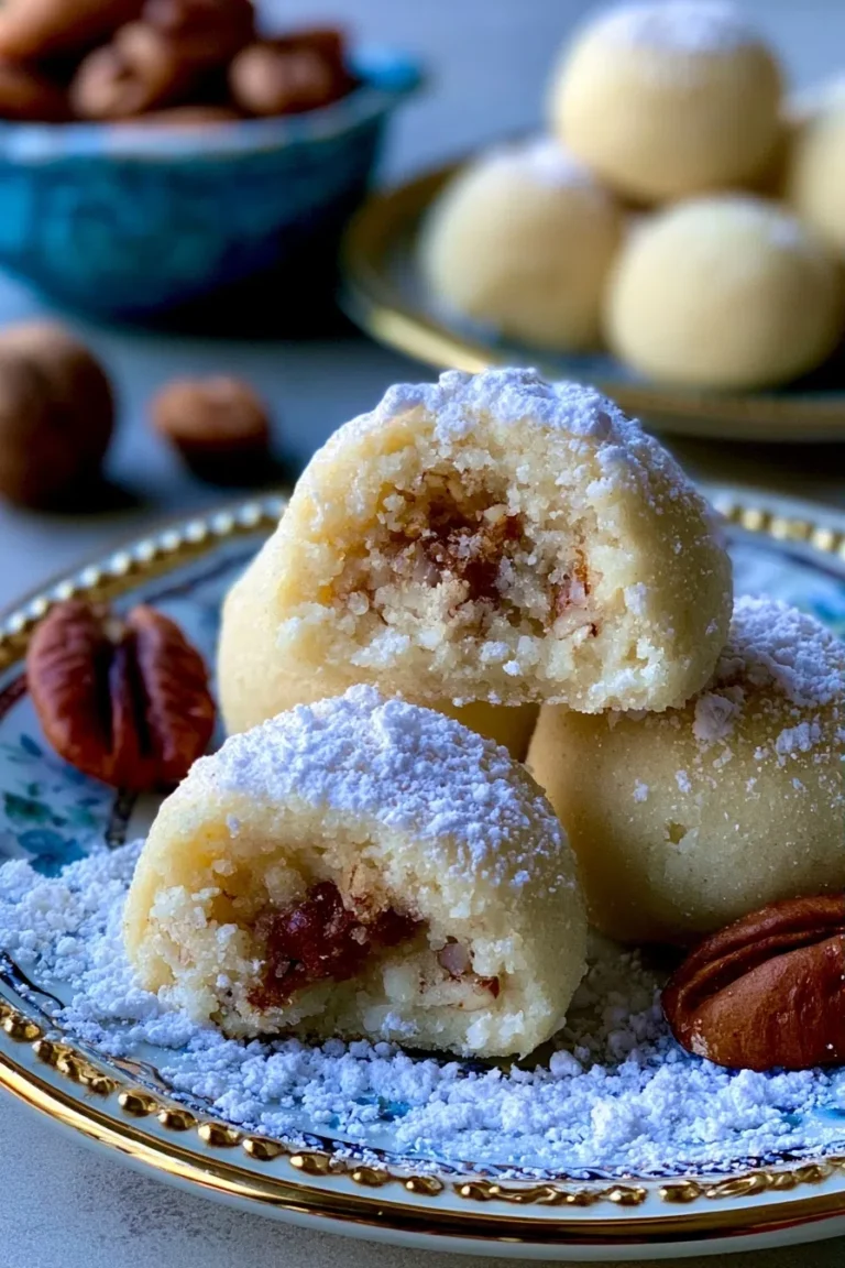 Buttery Pecan Snowball Cookies Recipe – Soft Melt-In-Your-Mouth