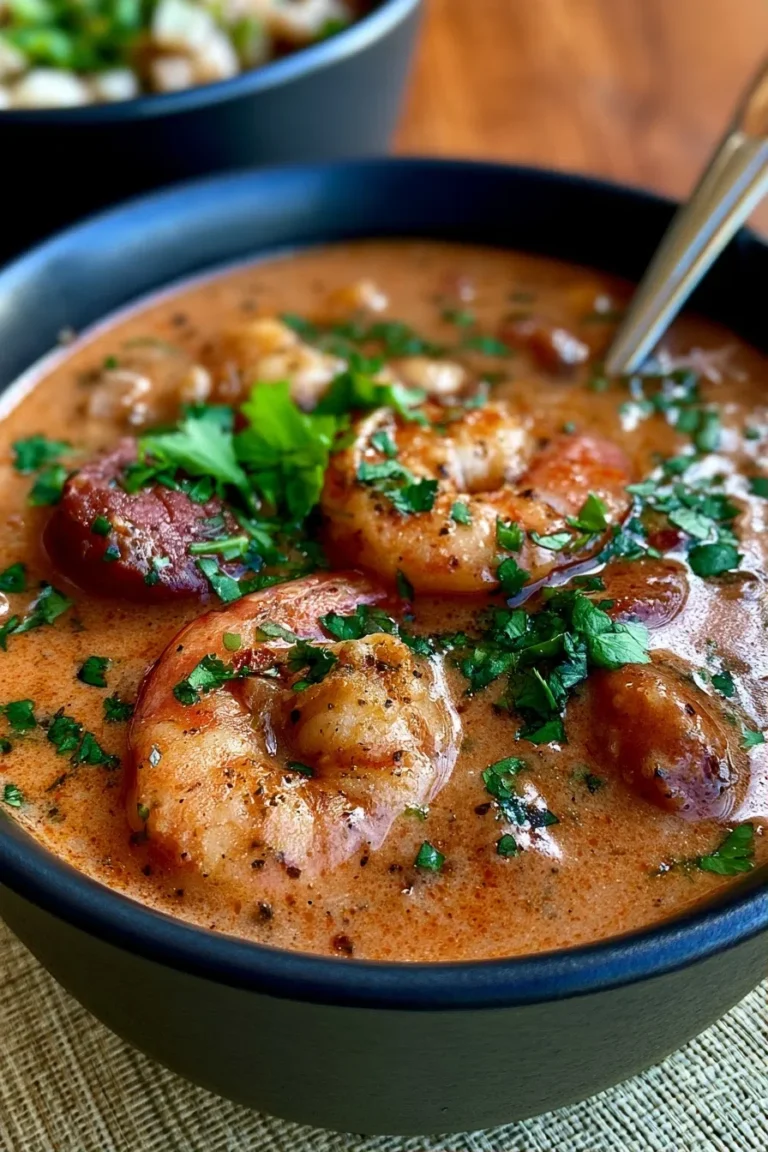 Cajun Shrimp & Andouille Soup – High Protein