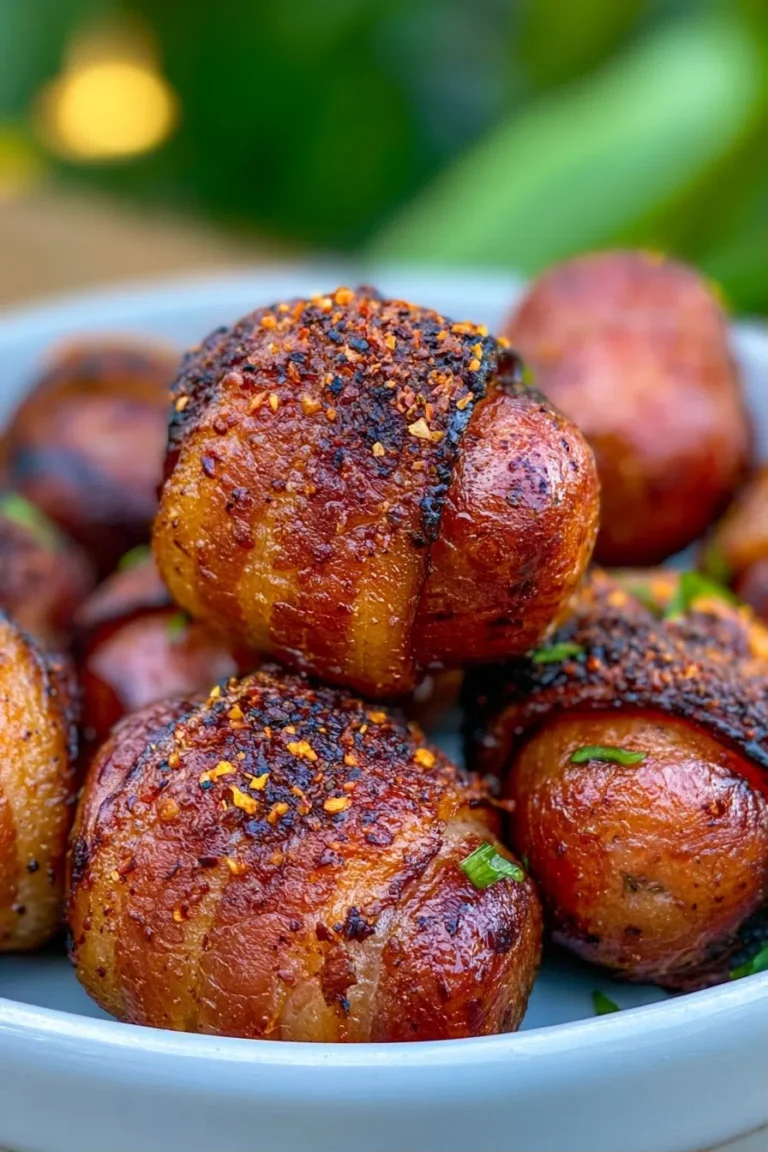 Crispy Bacon Wrapped Kielbasa Bites for Game Day
