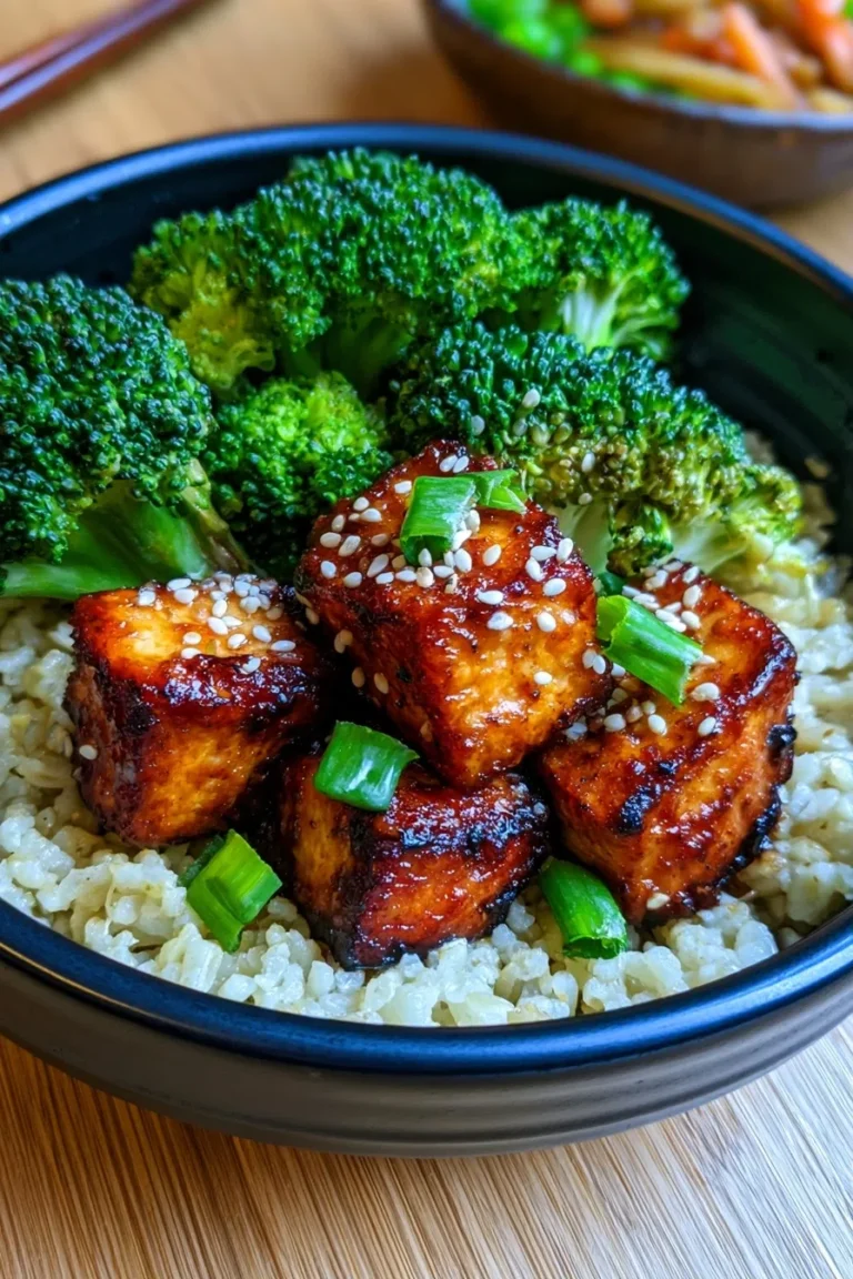 Crispy Sesame Tofu with Broccoli – High Protein Vegan