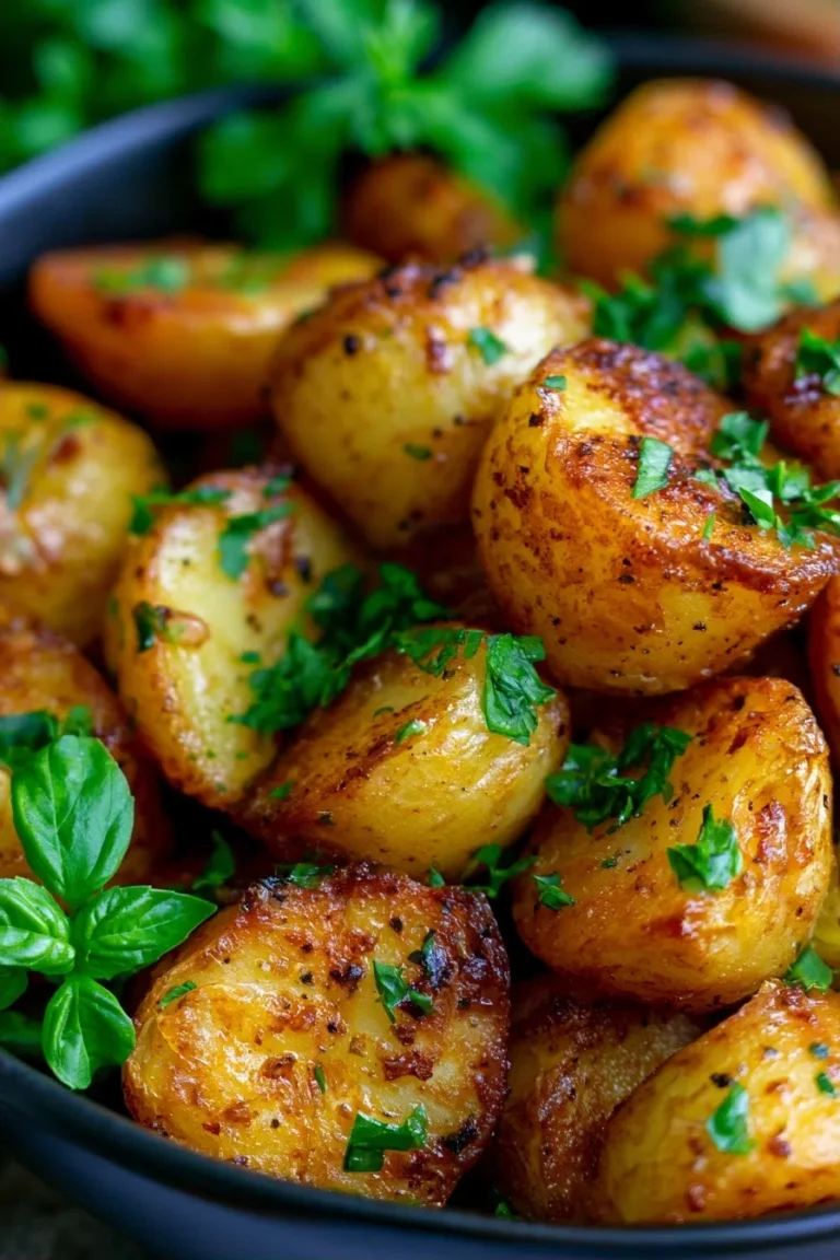 Delicious Crispy Garlic Butter Potatoes – 30-min Dinner