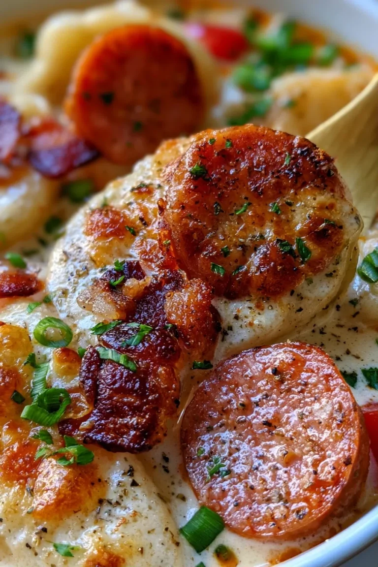 Easy Crockpot Pierogi Casserole With Kielbasa Recipe