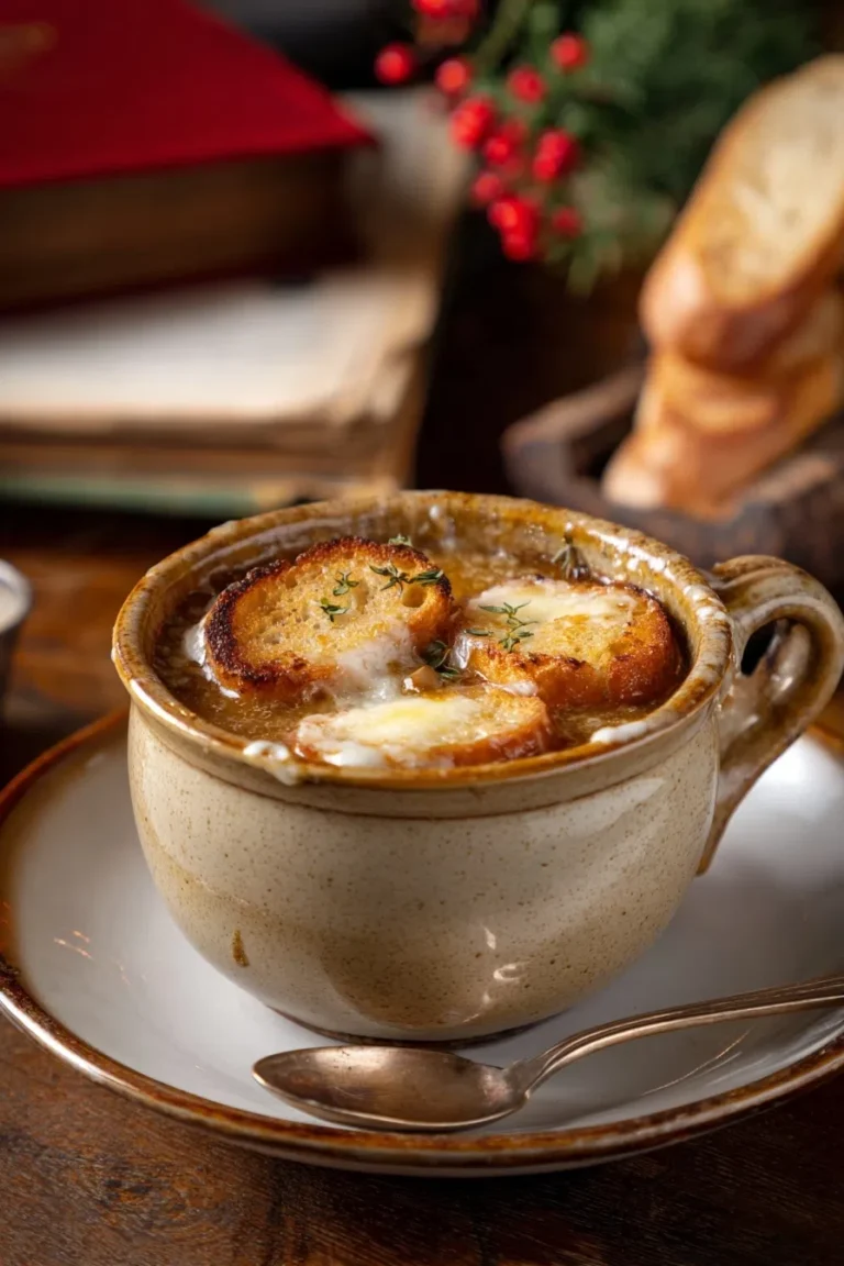 French Onion Soup with Protein Croutons – High Protein