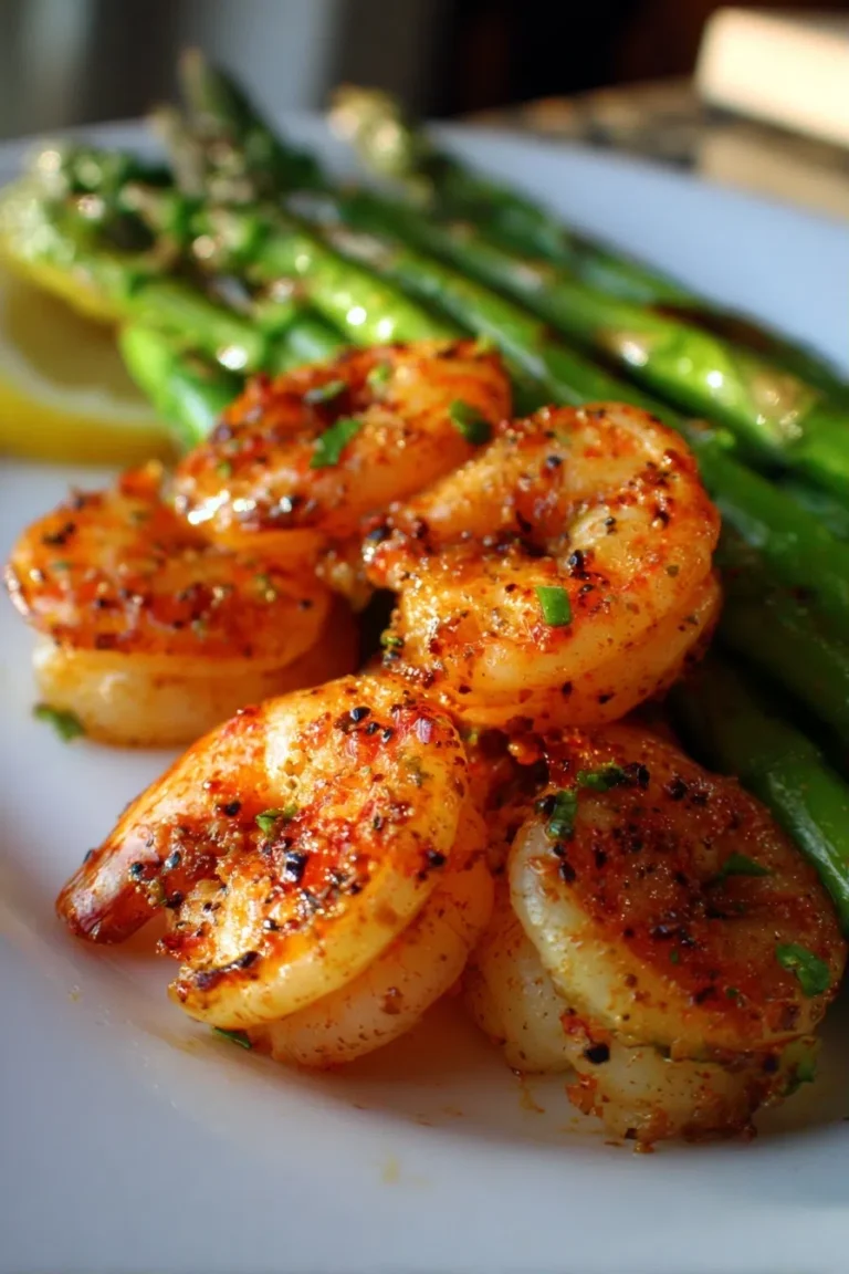 Garlic Butter Shrimp & Asparagus – Low Carb Dinner