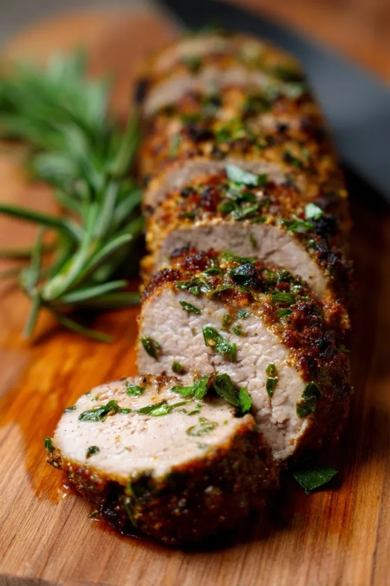 Garlic Herb Crusted Pork Tenderloin Recipe