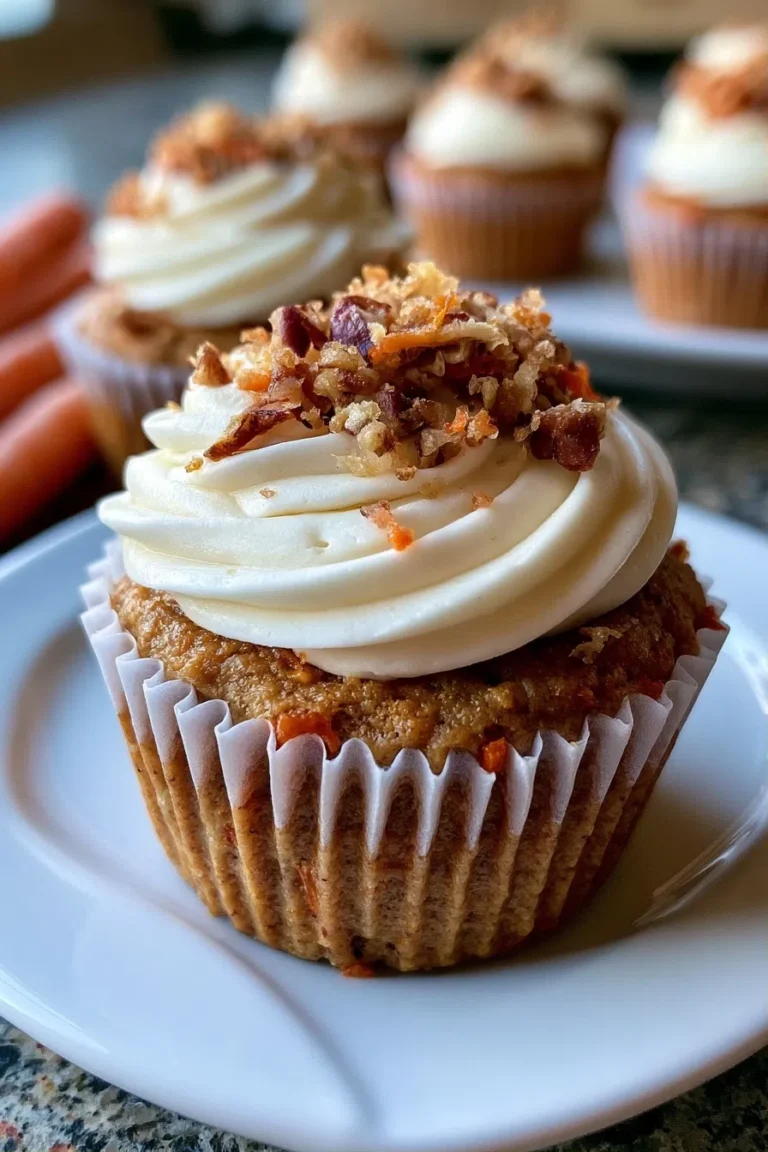 High Protein Carrot Cake Muffins with Cream Cheese Frosting