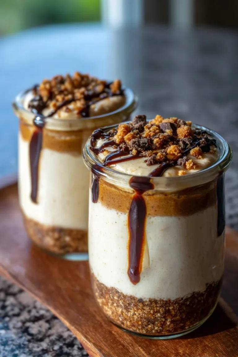 High Protein Cheesecake Jars (No Bake, Meal Prep)