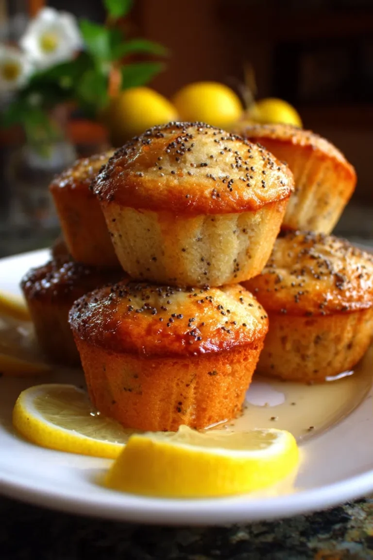 High Protein Lemon Poppy Seed Muffins (Bright & Fresh)