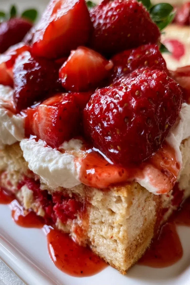 High Protein Strawberry Shortcake Bake Recipe