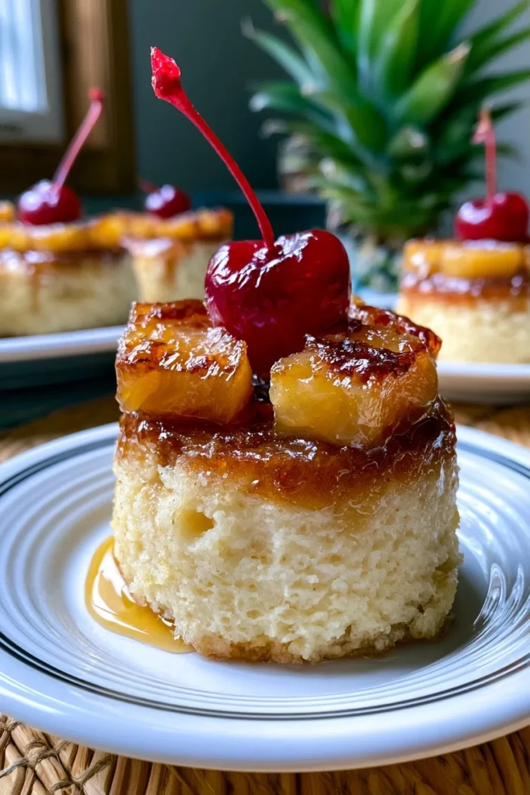 Homemade Mini Pineapple Upside-down Cheesecake Recipe