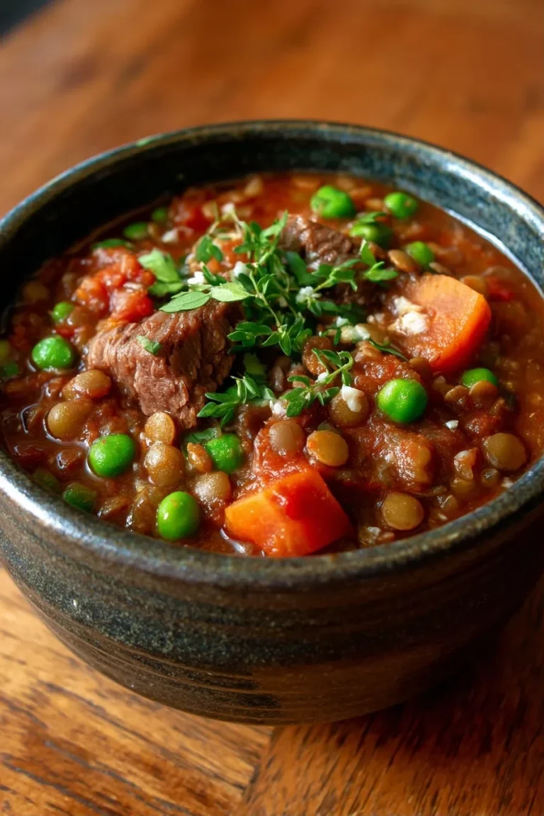 Instant Pot Beef & Lentil Stew – High Protein Soup