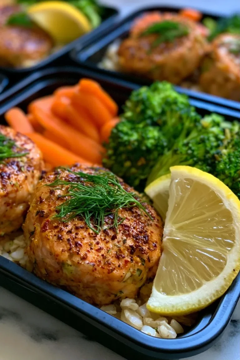 Lemon Dill Salmon Cakes High Protein Lunch