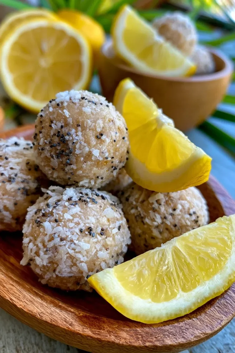 Lemon Poppy Seed Protein Balls – High Protein Snack