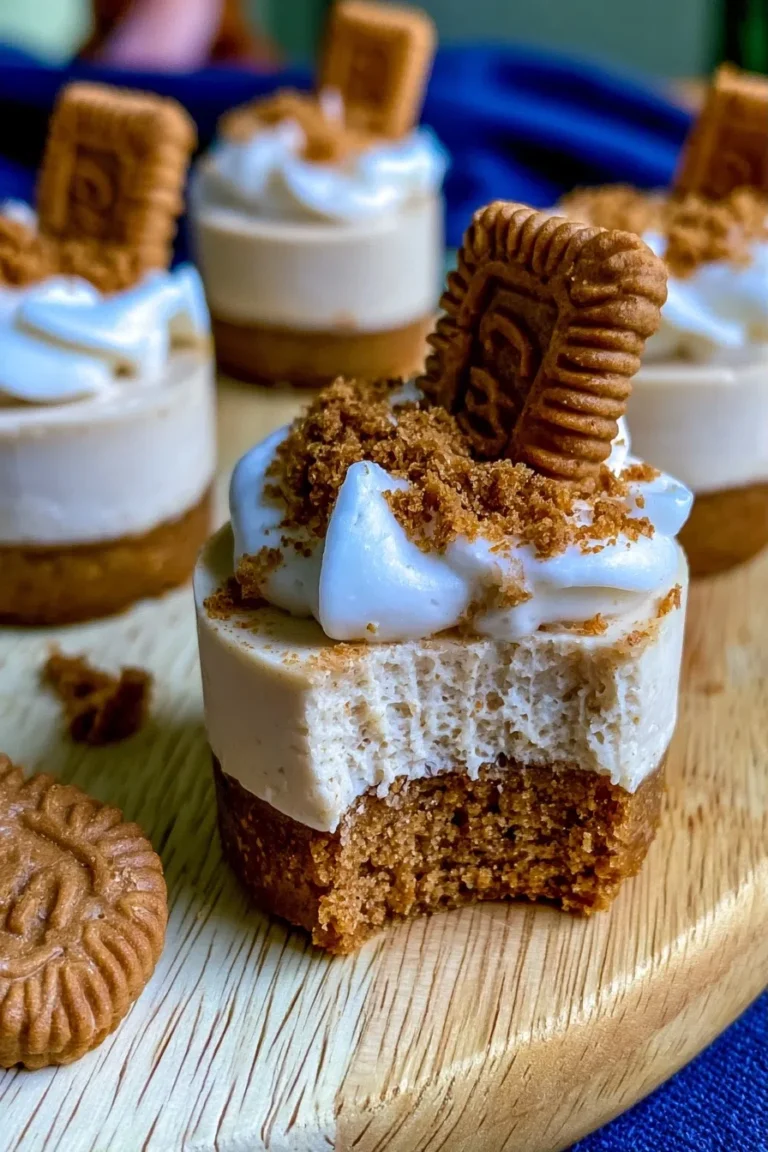 Mini No-Bake Biscoff Cheesecakes Recipe
