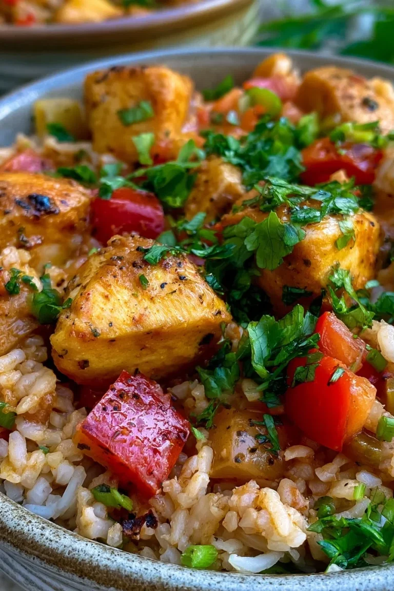 One Pot Coconut Curry Chicken & Rice – High Protein