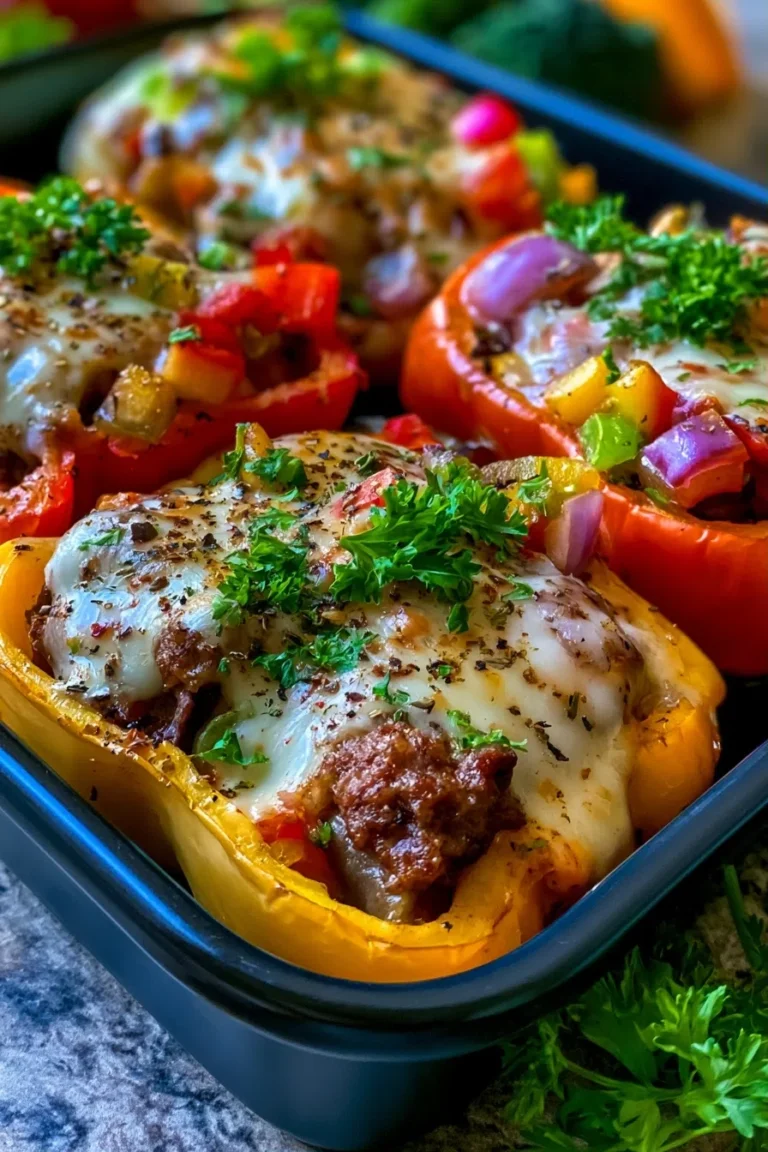 Philly Cheesesteak Stuffed Peppers – High Protein Low Carb