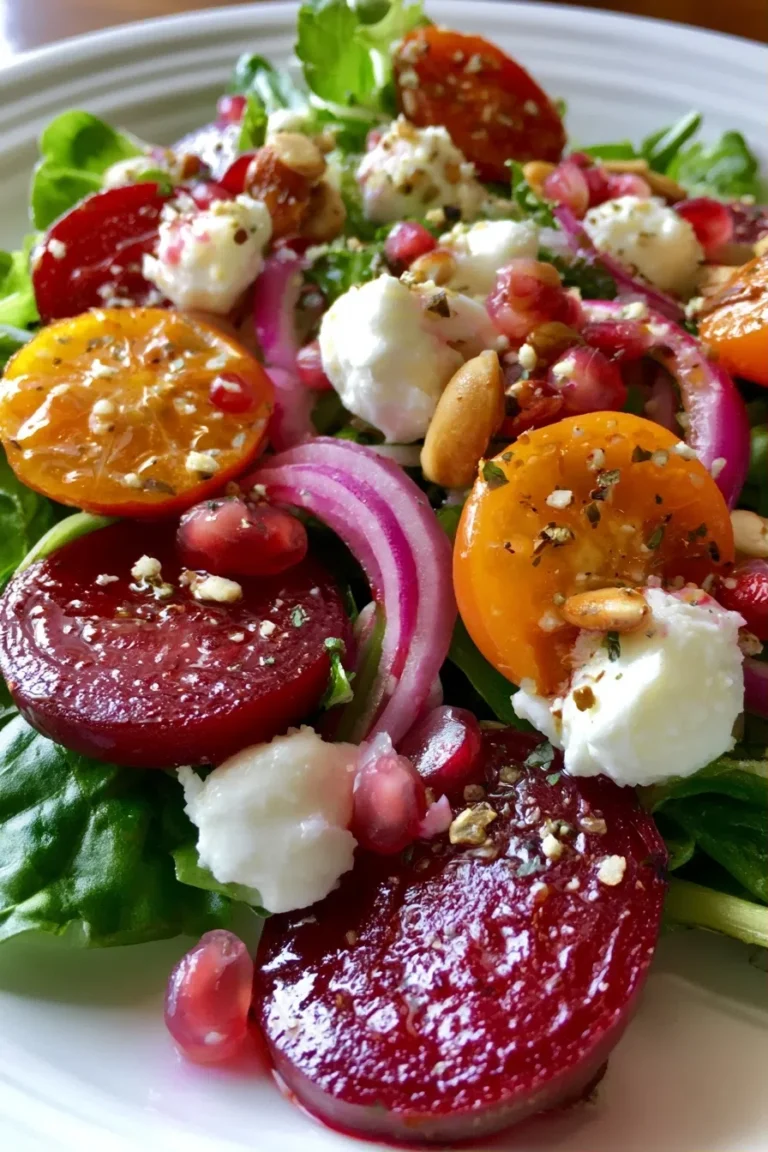 Roasted Beet & Goat Cheese Salad – High Protein Vegetarian
