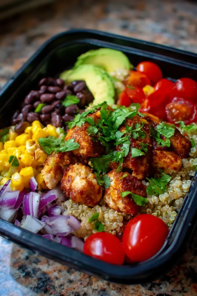 Southwest Black Bean & Chicken Quinoa Bowls