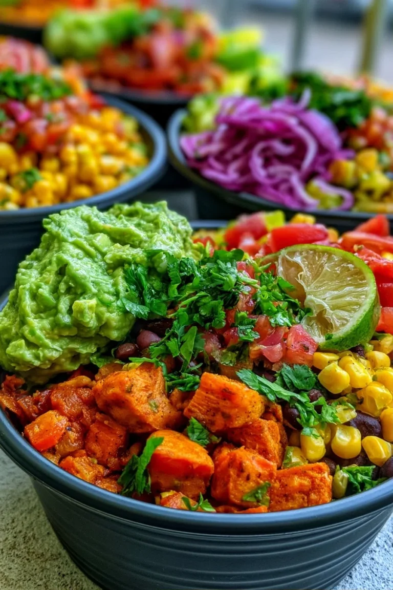 Southwest Sweet Potato & Black Bean Bowls Vegan